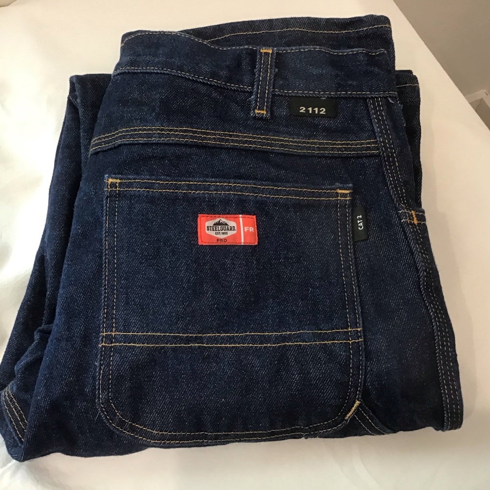 SteelGuard CAT 2 / NFPA‑211New WOT Men's Flame-Resist Work Denim